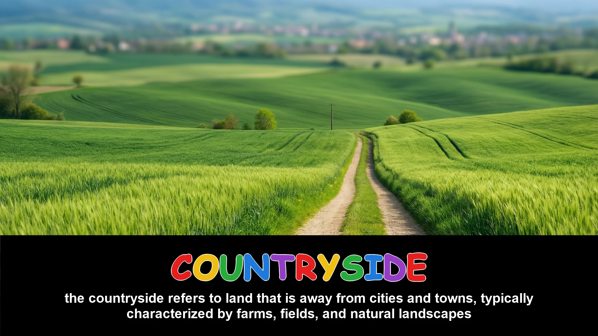 English Illustration for countryside